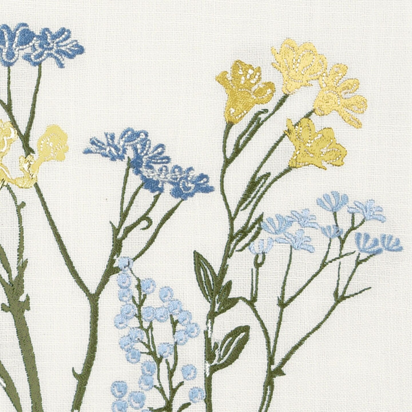 Lenox Wildflowers Border Napkins, Set of 4, Blue - 19"W x 19"L