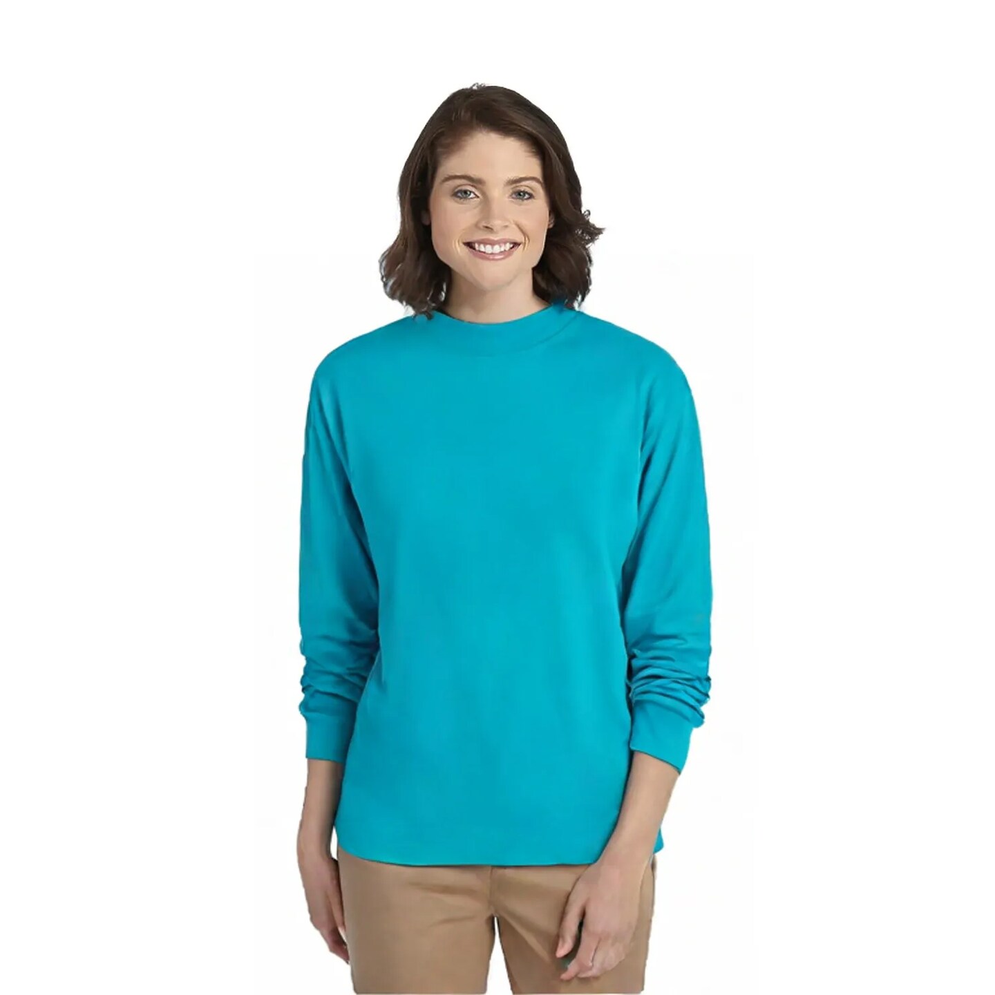 JERZEES Dri-Power Long Sleeve Crewneck T-Shirt for Sports, Work & Layering Wear
