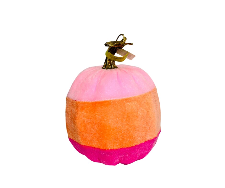 Sweet and Spooky: Pink Fall/Halloween Candy Corn Foam Pumpkin -56697PKORBT