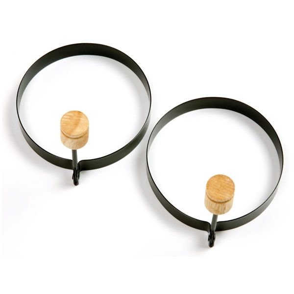 Norpro Non Stick Metal Round Shaped Pancake / Egg Rings with Handles - 2 pack