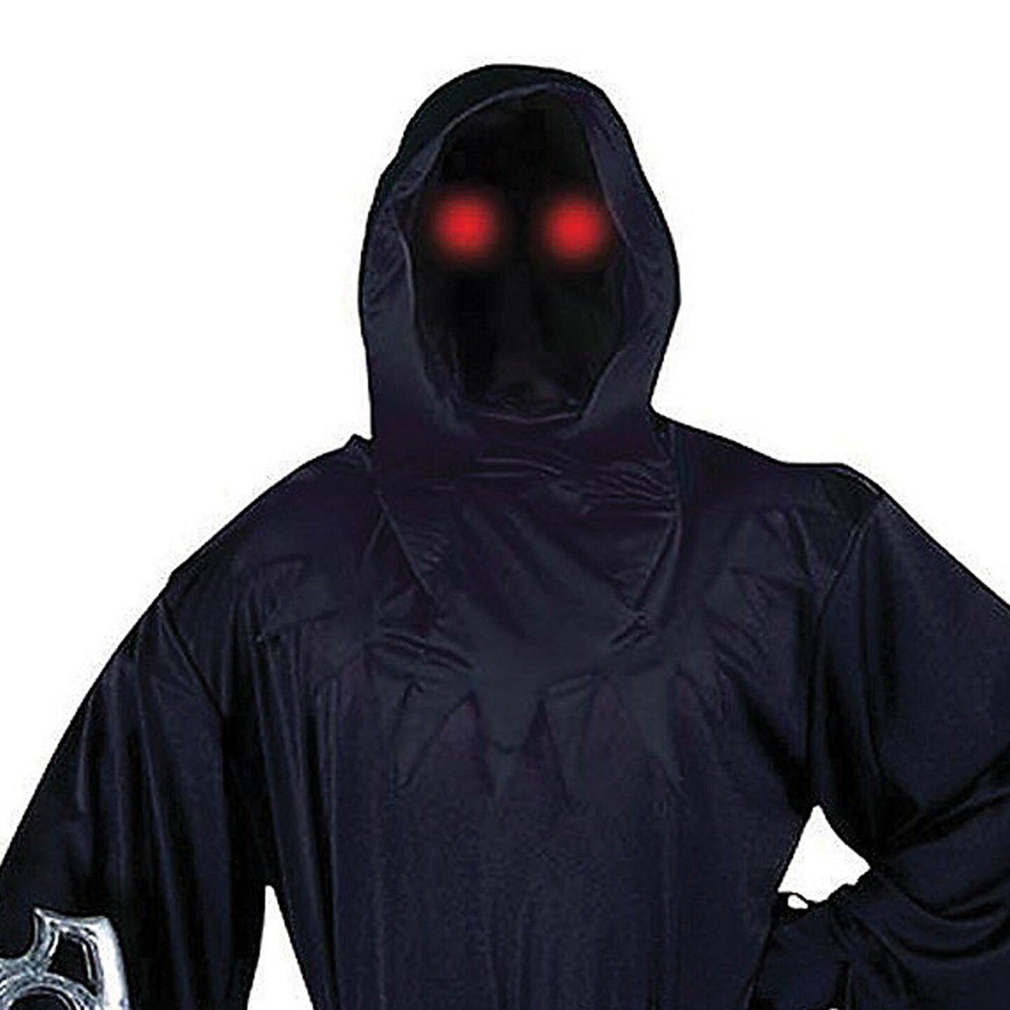 Men&#x27;s Fade In Out Phantom Costume with Hood Belt Glasses Spooky Outfit