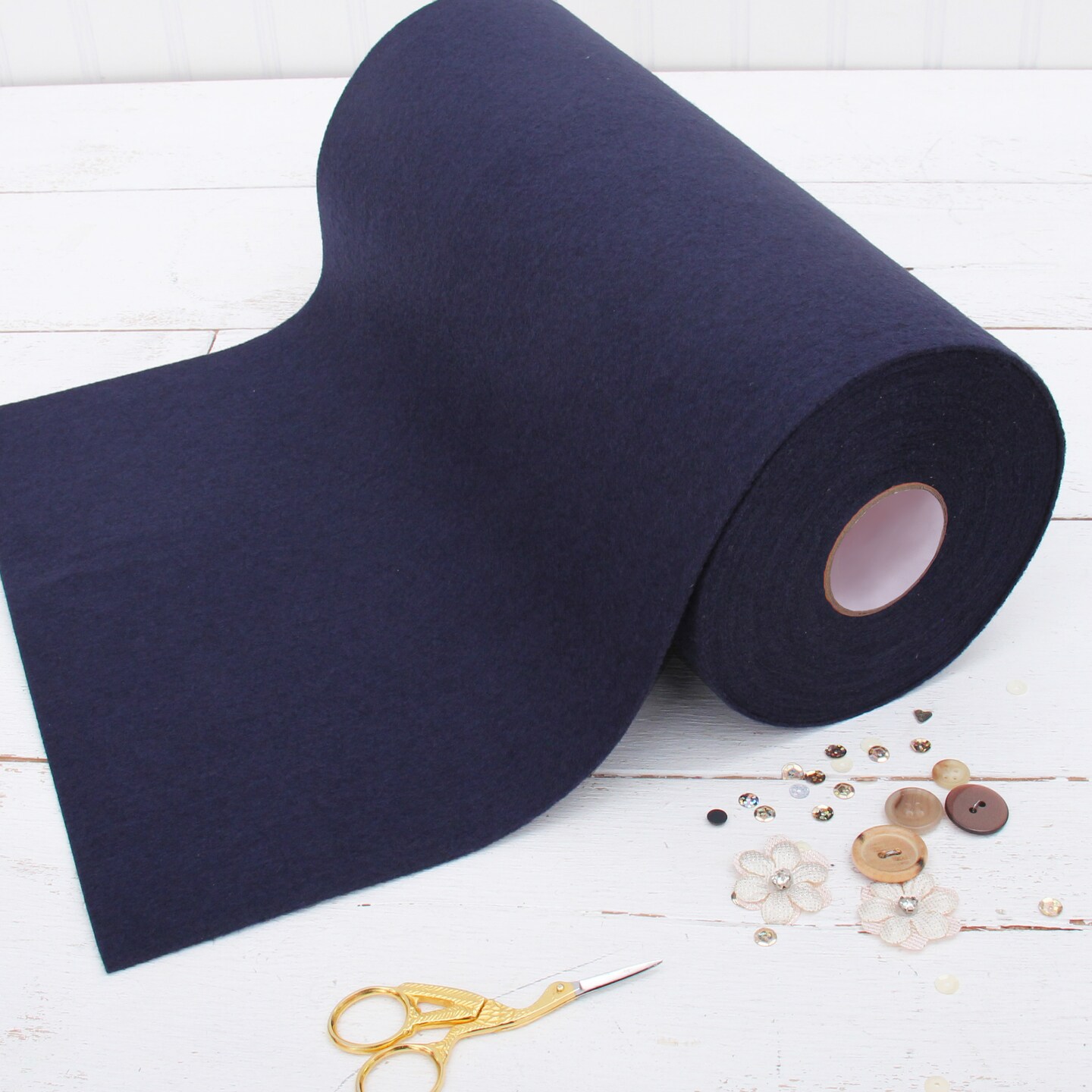 Threadart Premium Felt Roll - 12" x 10yd | Soft Wool-Like Feel | 1.2mm Thick for DIY Crafts, Sewing, Crafting Projects | Compatible with Cricut Maker