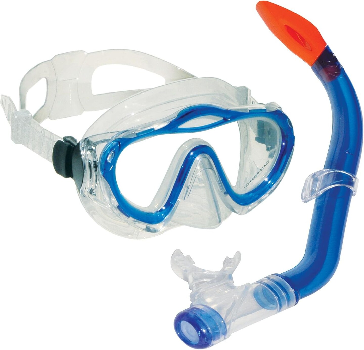 Swimline Youth and Adult Silicone Mask and Dry Top Snorkel with Purge Valve Scuba Set - 14&#x22;