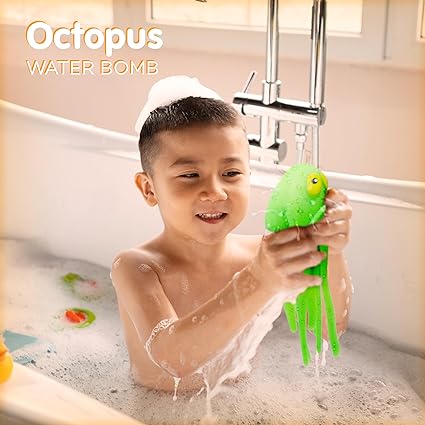 4E&#x27;s Novelty 6 Pack Octopus Water Balls - Water Balls Pool Toys for Summer
