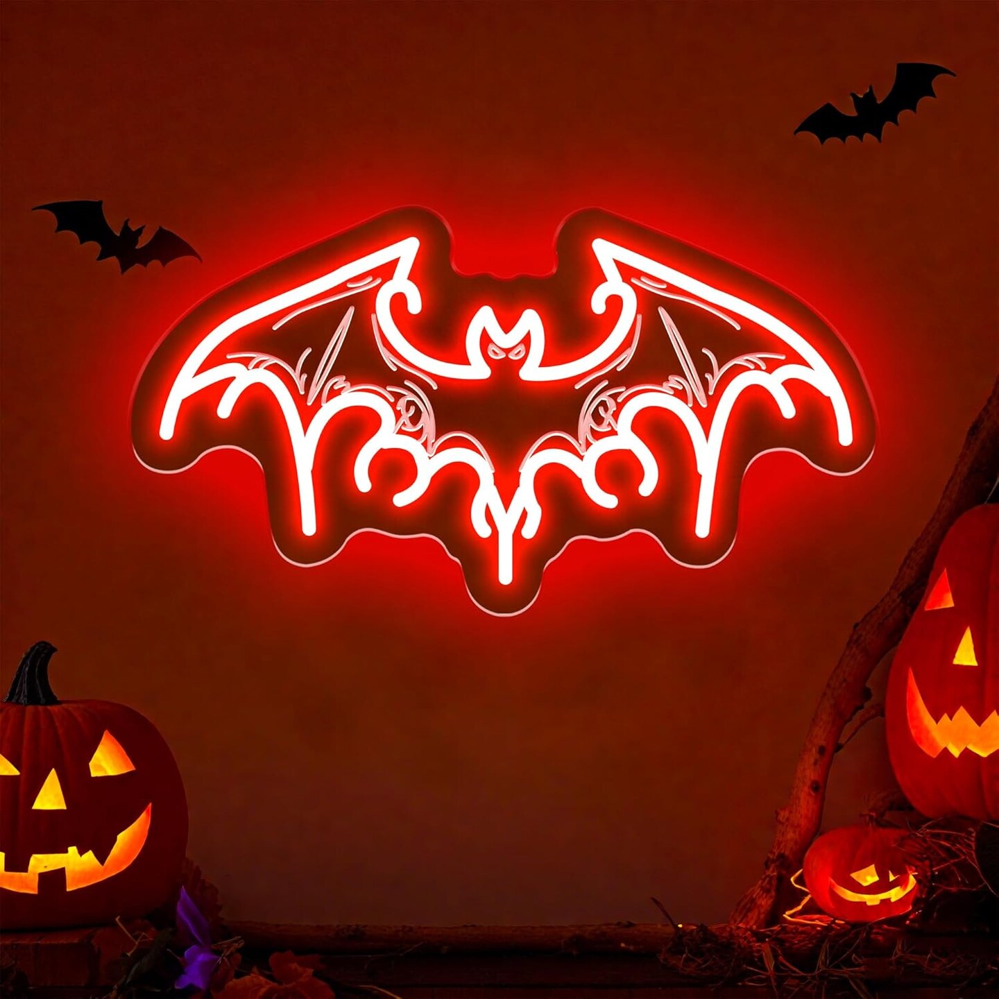 Bat Neon Sign -Spooky Halloween Decor