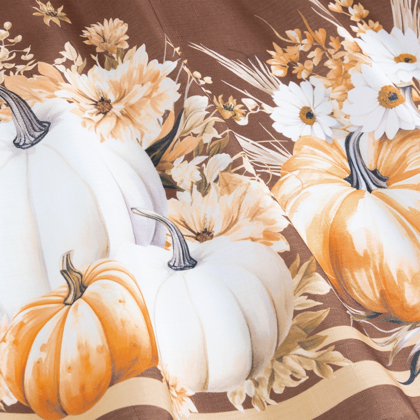 Threadmade Home Wheatland Harvest Fall Oval Tablecloth, Multicolor - 60"W x 84"L Oval