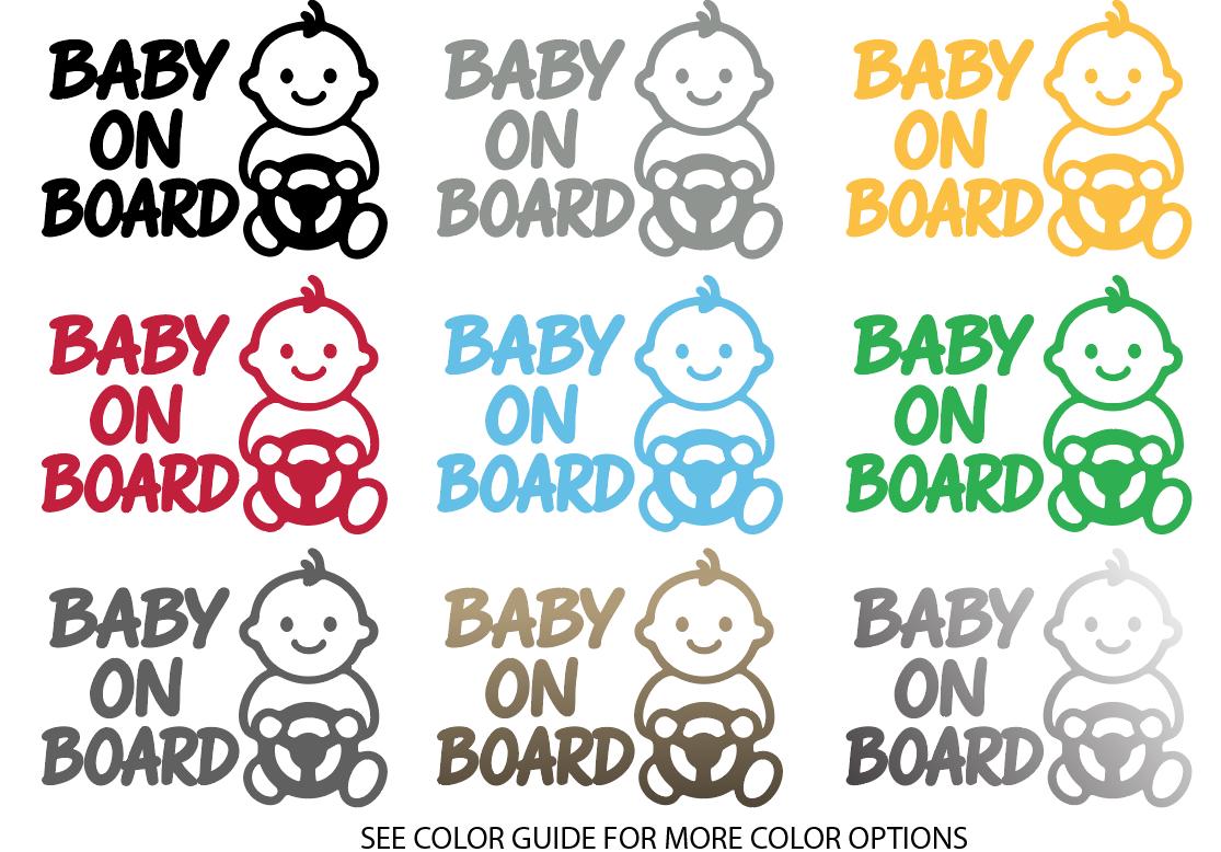 Adesivo Auto JDM 'Baby On Board (Girl)', Die-cut, Resistente UV, Rosso, 149x50 Mm, Per Finestrino O Laptop - 2