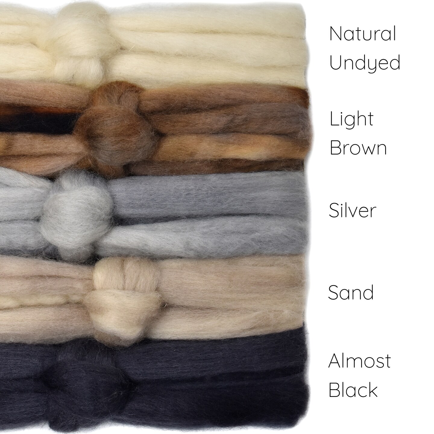 5oz BFL Hand Dyed Fiber - Soft Lustrous Wool Top Roving Pre-Drafted for Hand or Wheel Spinning, Felting, Blending, Weaving, and Crafts