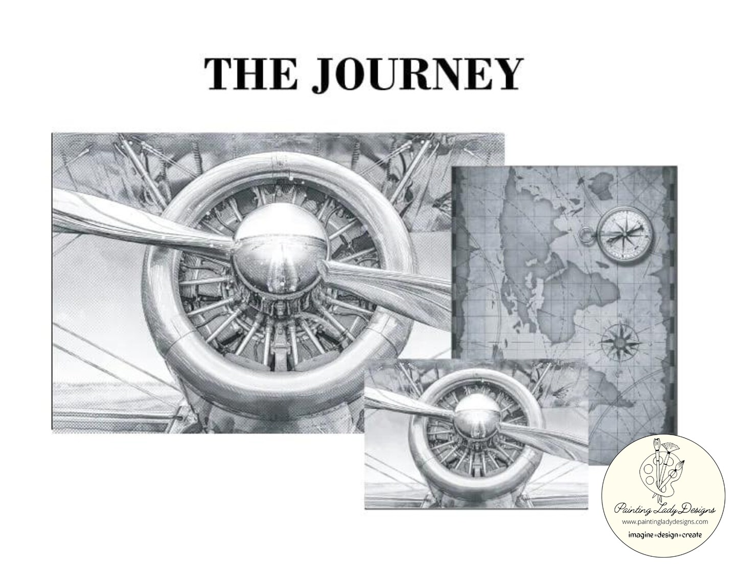 World Map Decoupage Paper for Crafting and Multi Media Art (Medium 18x24)