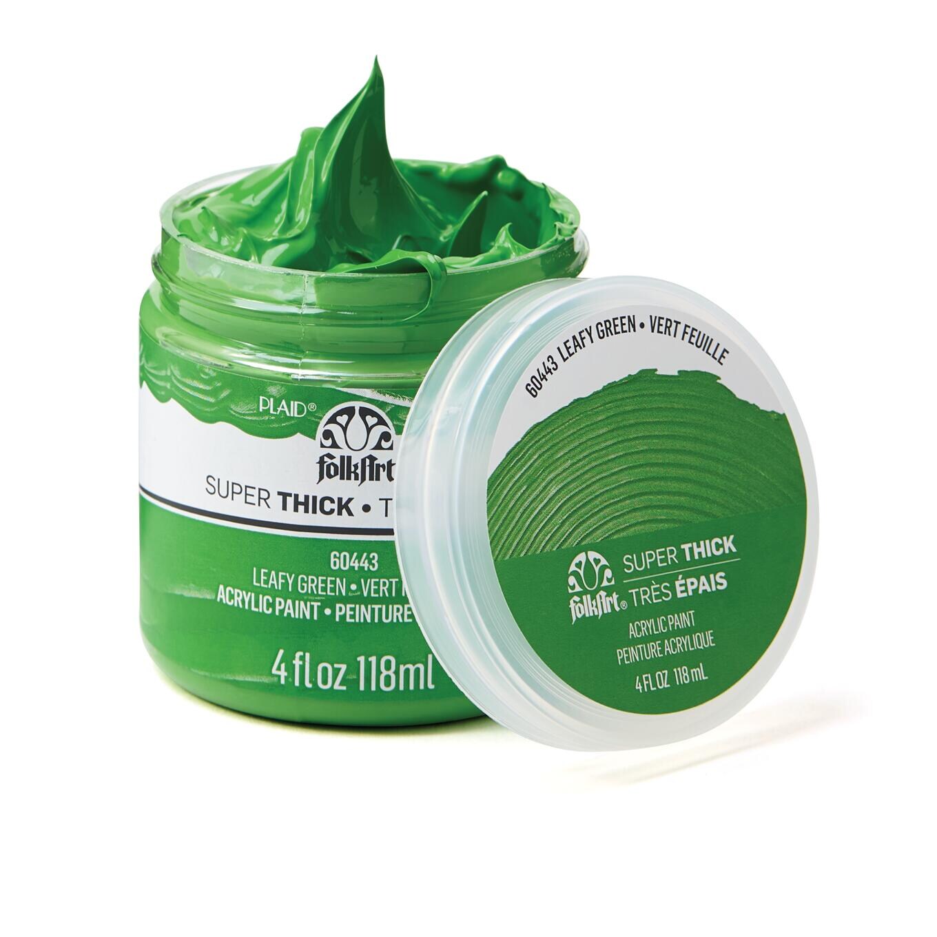FolkArt Super Thick Acrylic Paint Leafy Green 4 oz - 60443