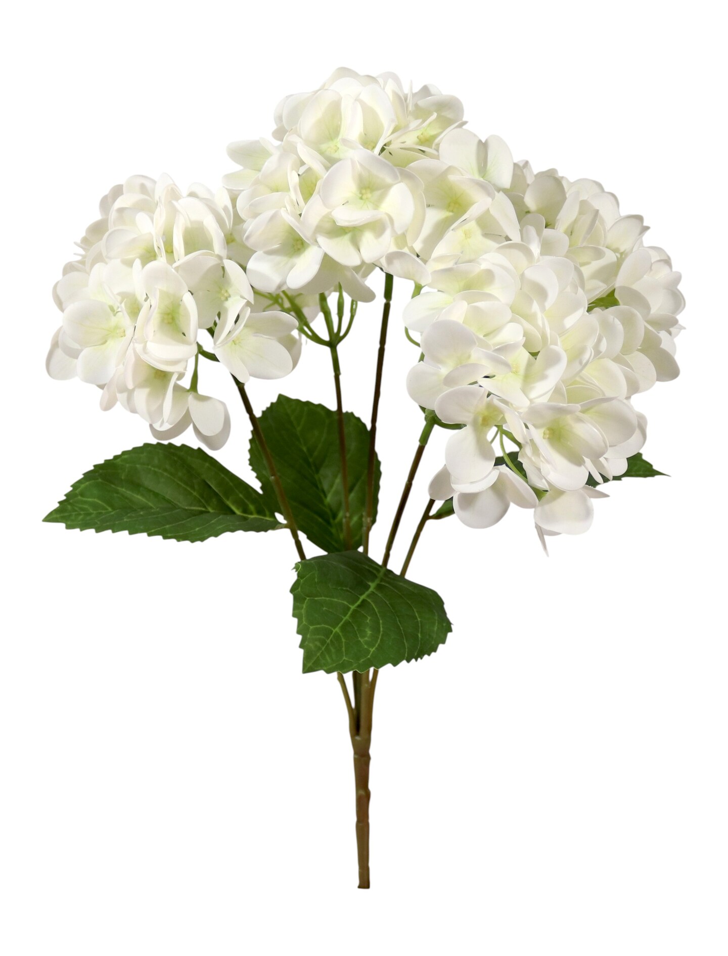 18&#x22; Real Touch HYDRANGEA BUSH 5 Head 2 Pack