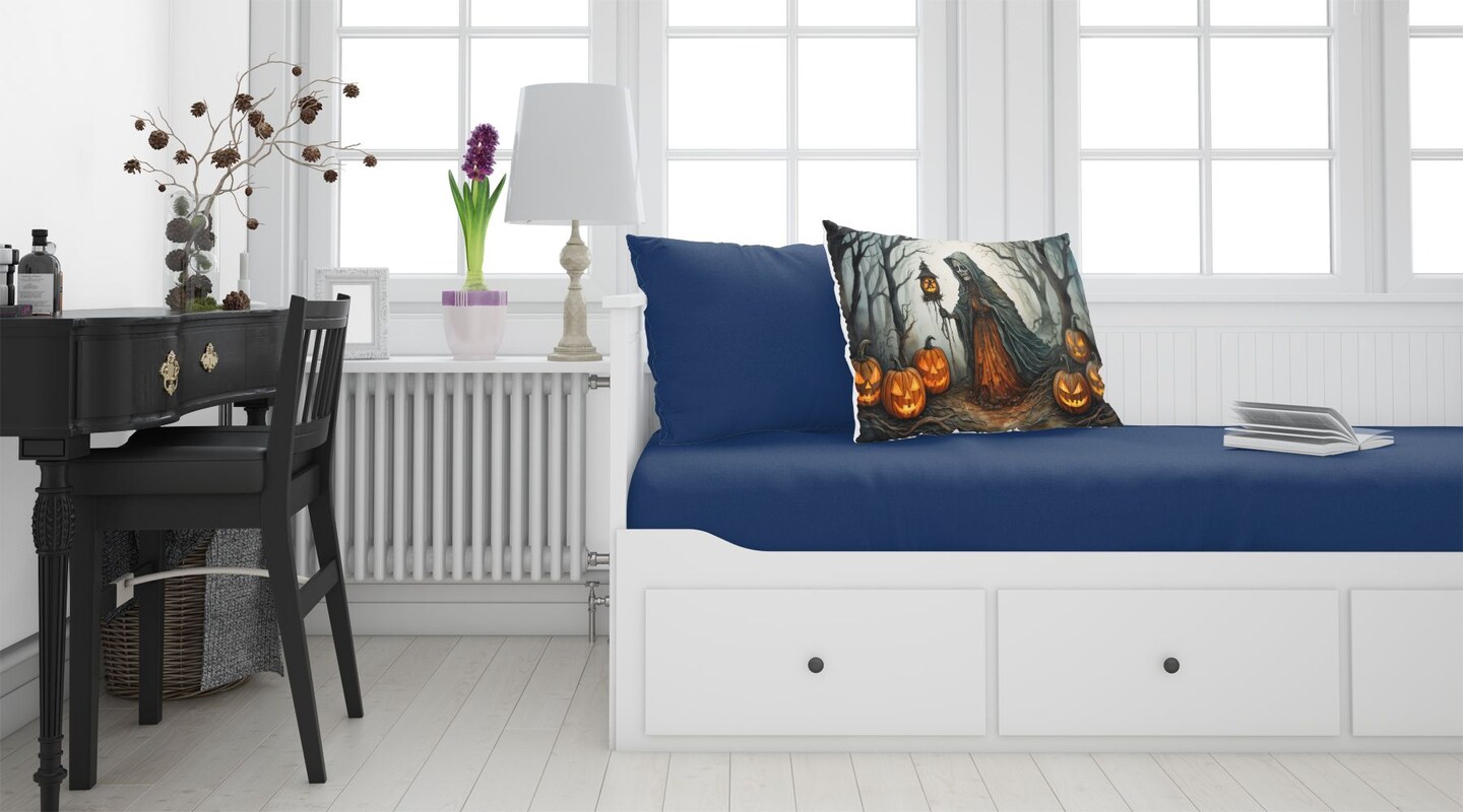 The Weeping Woman Standard Pillowcase Spooky Halloween Lightweight Decorative Artwork