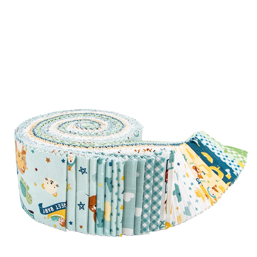 Baby Boy 2.5&#x22; Strip Roll (Jelly Roll / Rolie Polie) by  for Riley Blake (RP-16760-40)