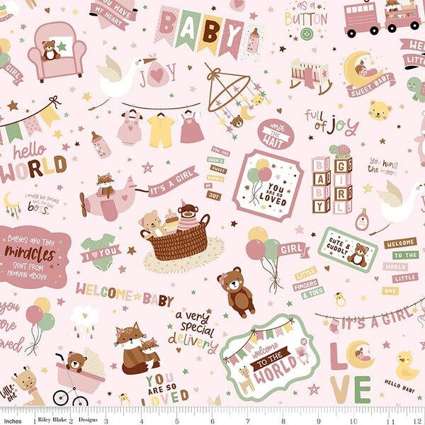 Main in Pink (c16770-pink) | Baby Girl | Lori Whitlock | Riley Blake