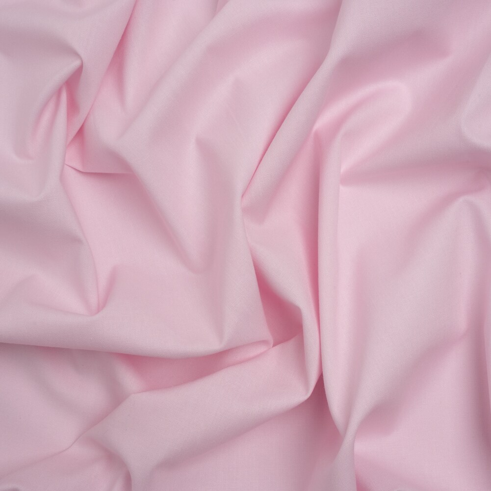 1 Yard Fairy Dust Pink Solid Quilting Cotton Fabric - Smooth Soft Hand and Supple Drape