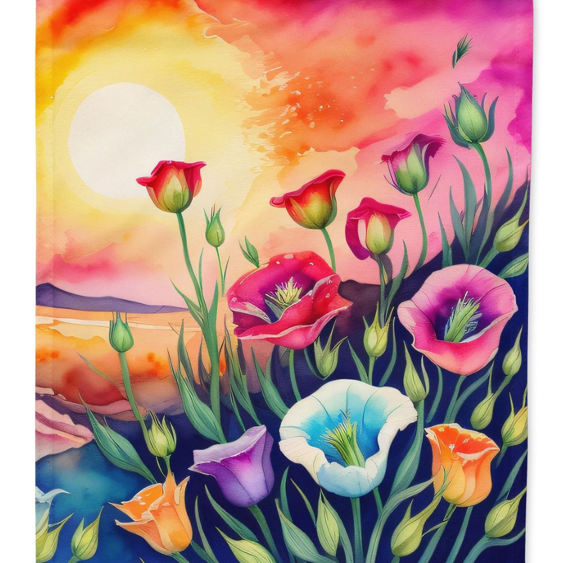 Edge Collections - 11.25" X 15.5" - Multicolor - Lisianthus Garden Flag - 1 Piece
