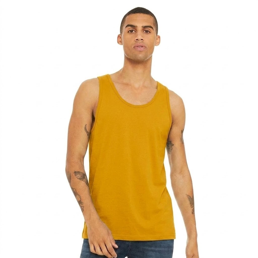 BELLA + CANVAS Classic Jersey Sleeveless Tank Top for Gym Training & Custom Print Activewear