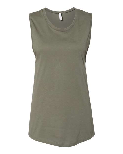 BELLA + CANVAS Women Muscle Tank Lightweight Airlume Cotton Casual Sleeveless Top