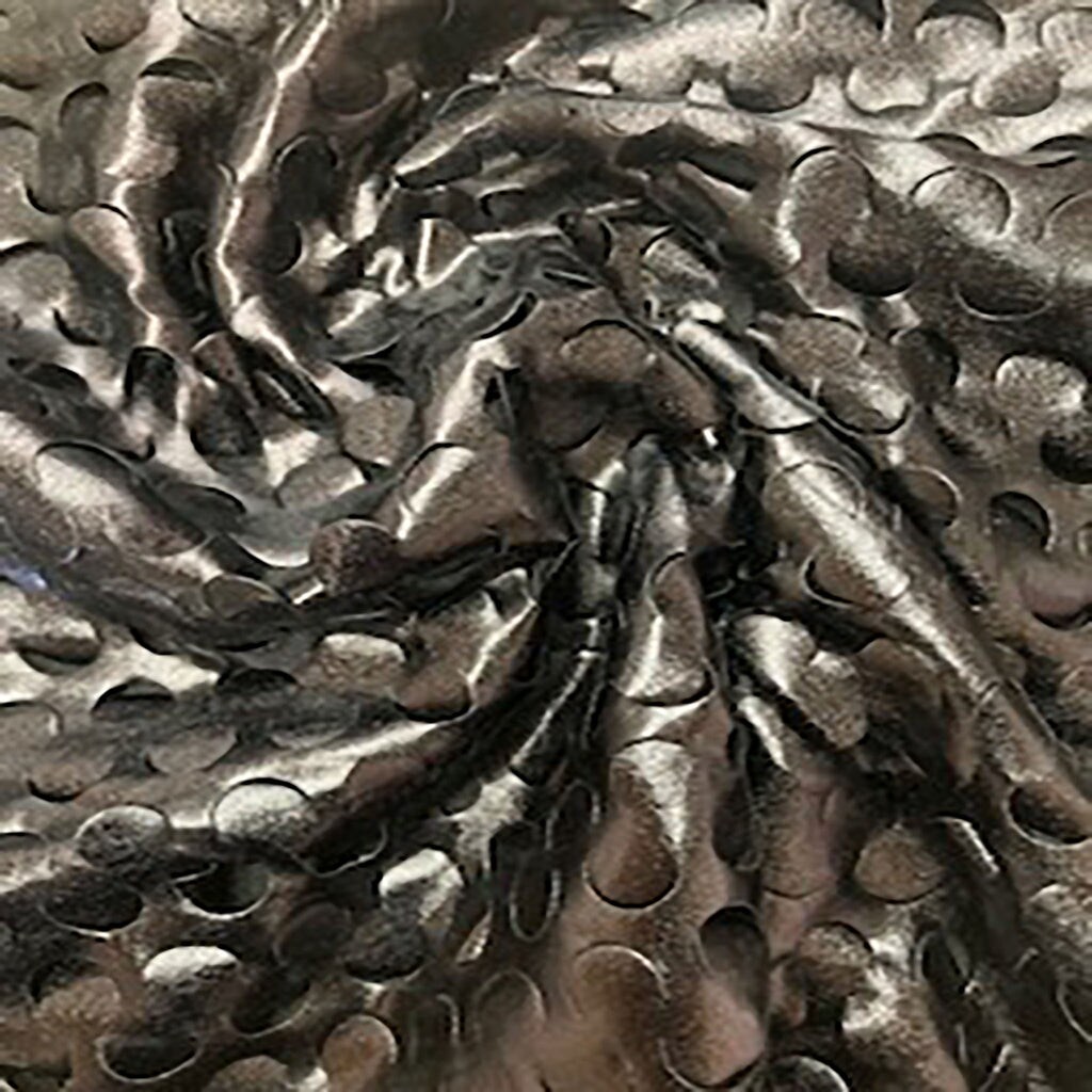 1 Yard Circle Laser Cut Foil Polyester Spandex Fabric 58/60 Inch Width