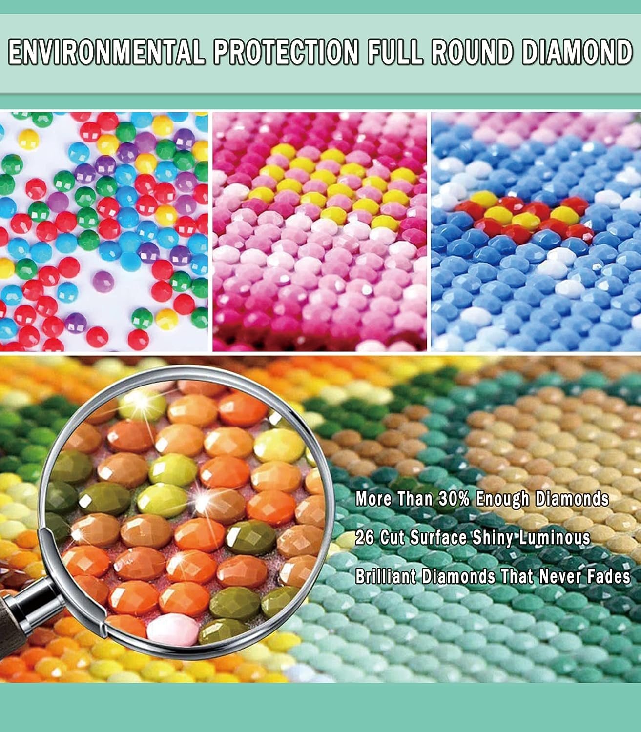 Halloween 5D Diamond Painting Kit for Adults & Kids – Full Drill DIY Diamond Dots Craft, Beginner-Friendly Gem Art for Home Wall Decor, 13.8"x21.7"