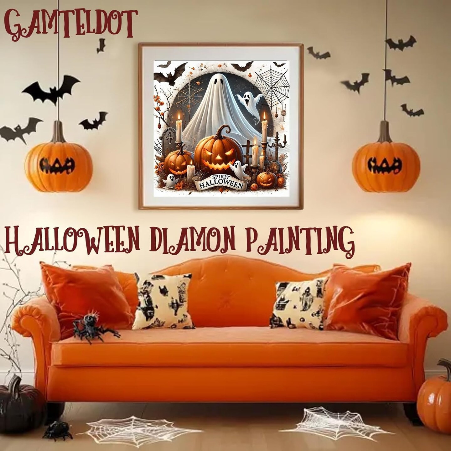 Halloween Ghost Pumpkin Diamond Art Painting Kits