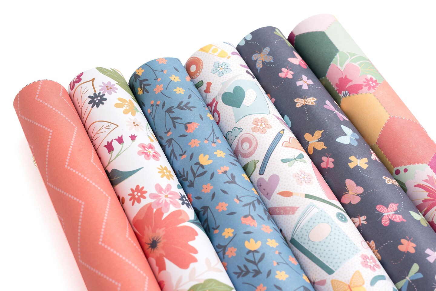 Pink Paislee Single-Sided Paper Pad 6"X6" 36/Pkg-Whimsical W/Copper Foil