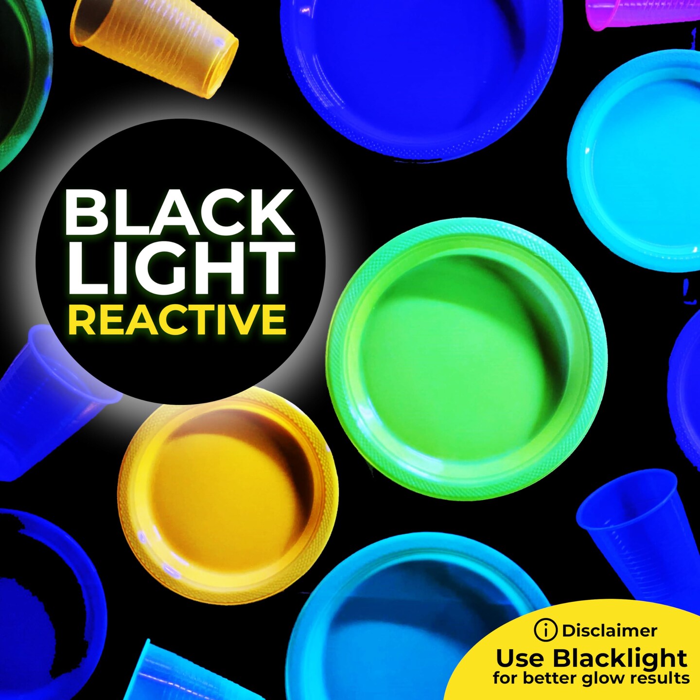 Party Solids Plastic Plates For Party Disposable Plates Heavy Duty Supplies 100 Pcs Plastic Dinnerware Sets Heavy Duty 350 GSM Disposable Dinnerware Set by Exquisite