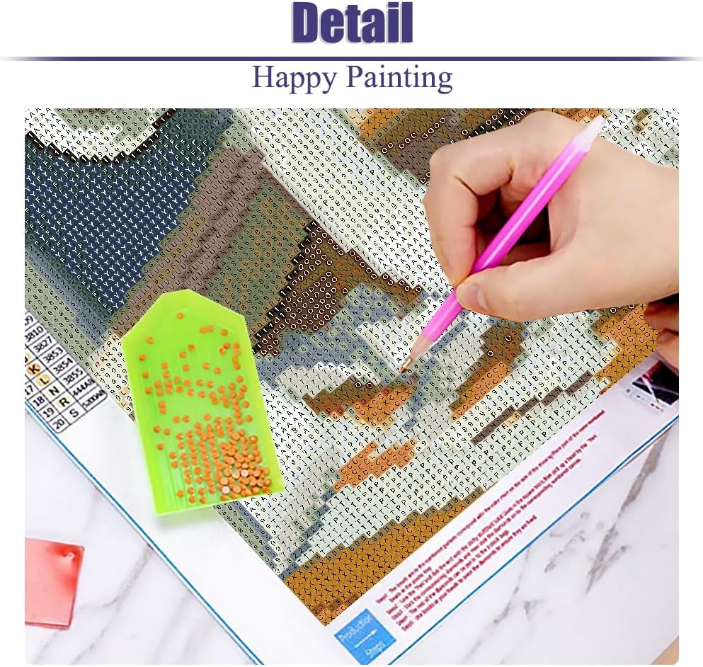 Little Puppy 5D Diamond Painting Kits for Adults – Cute Dog DIY Diamond Art for Beginners, Round Full Drill Diamond Dot, Home Wall Decor 12×16 in