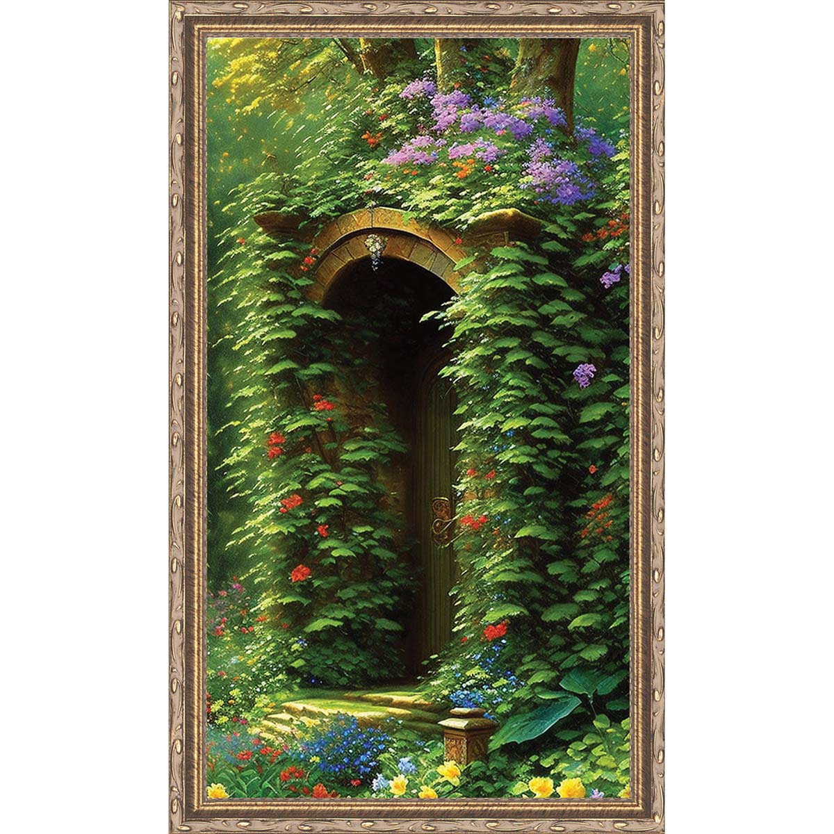 Sunrays Creations Needlearts Entrance to Secret Garden Chart Counted Cross-Stitch Chart