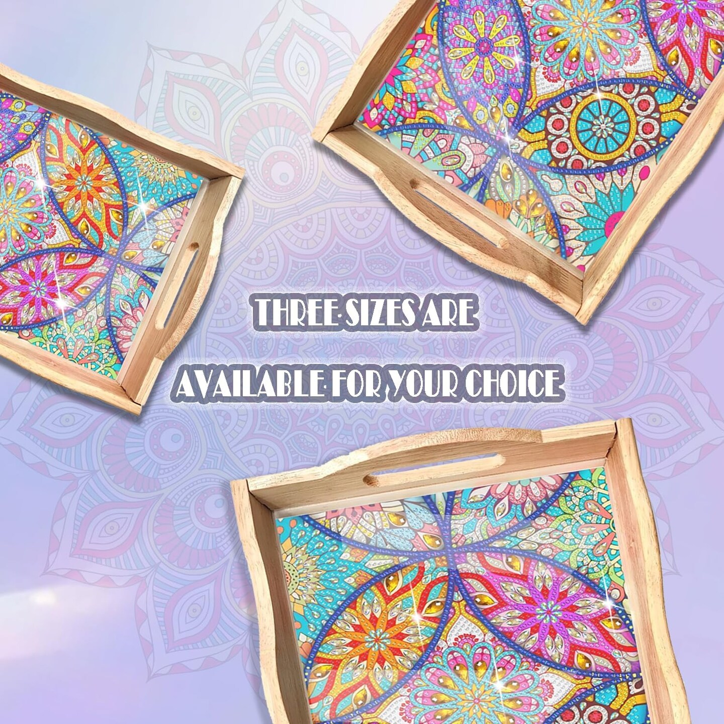 5D Diamond Painting Big Gem Arts and Craft Gifts-7.8x11.8 Inches Mandala A