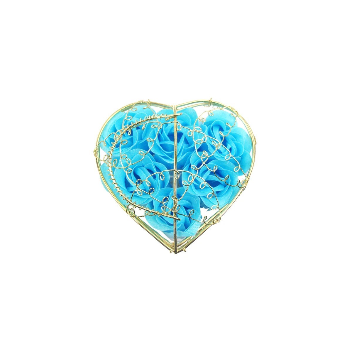 Heart-Shaped Scented Rose Petal Soap Flowers