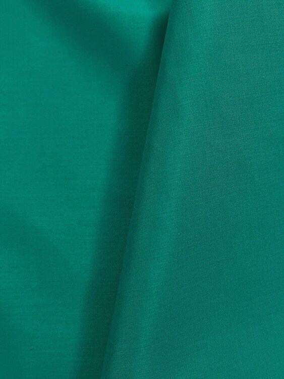 1 Yard Lightweight Poly Cotton Fabric Teal Green, 58/59" Wide for Apparel & Crafts