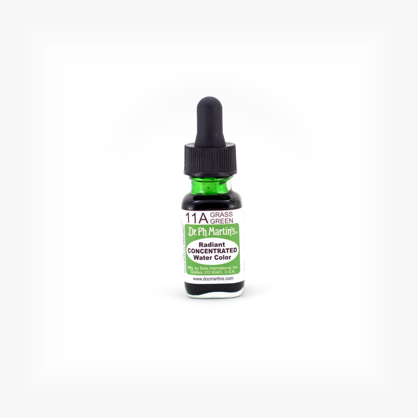 Dr. Ph. Martin's® Radiant Concentrated Water Color, ½ US fl oz, 11A Grass Green, 1 Bottle