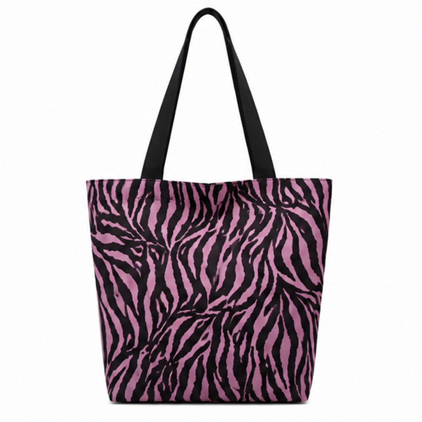 1 Yard Pink and Black Zebra Print Poly Cotton Fabric 59/60 Inch