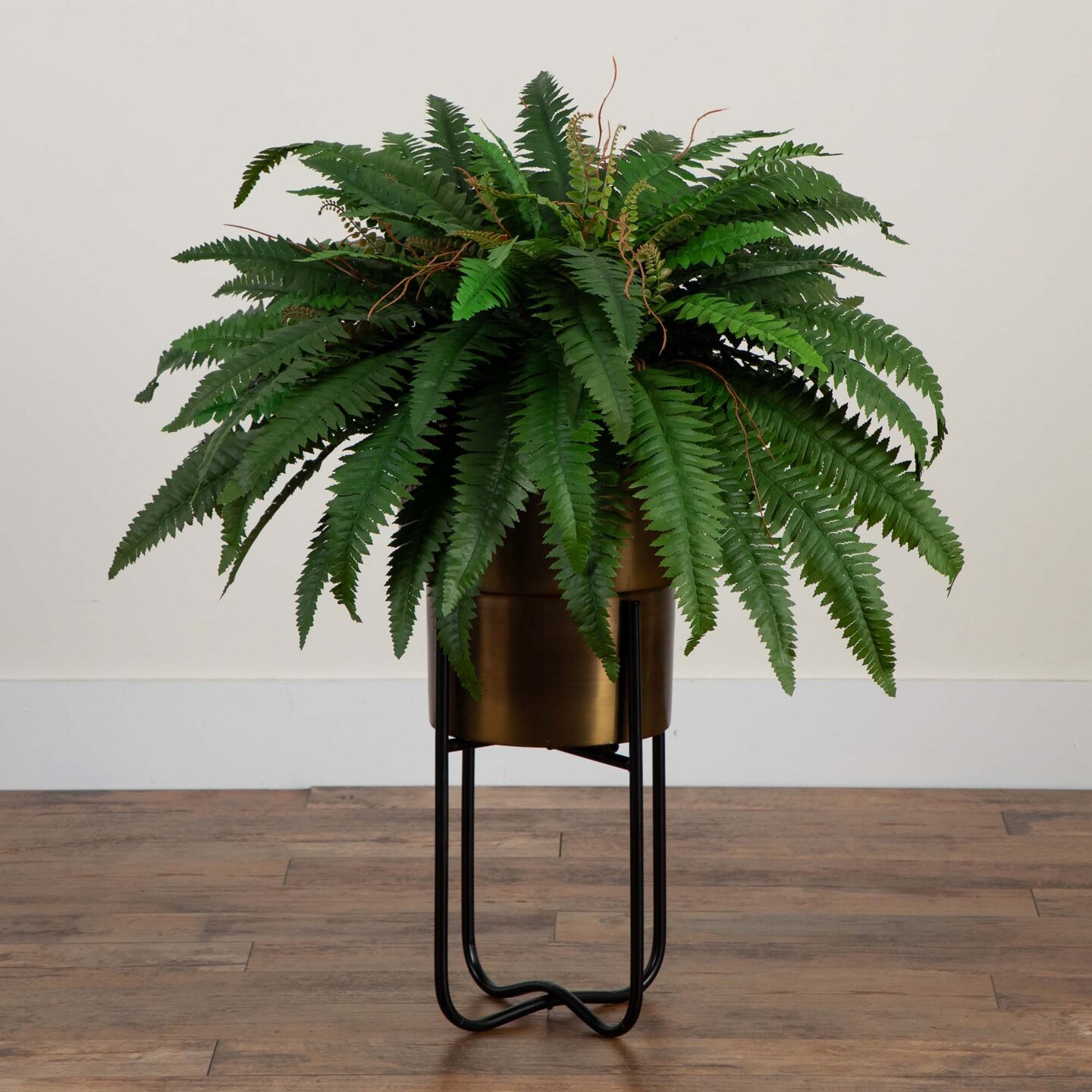 Nearly Natural Boston Fern Artificial Plant with Planter - 3'