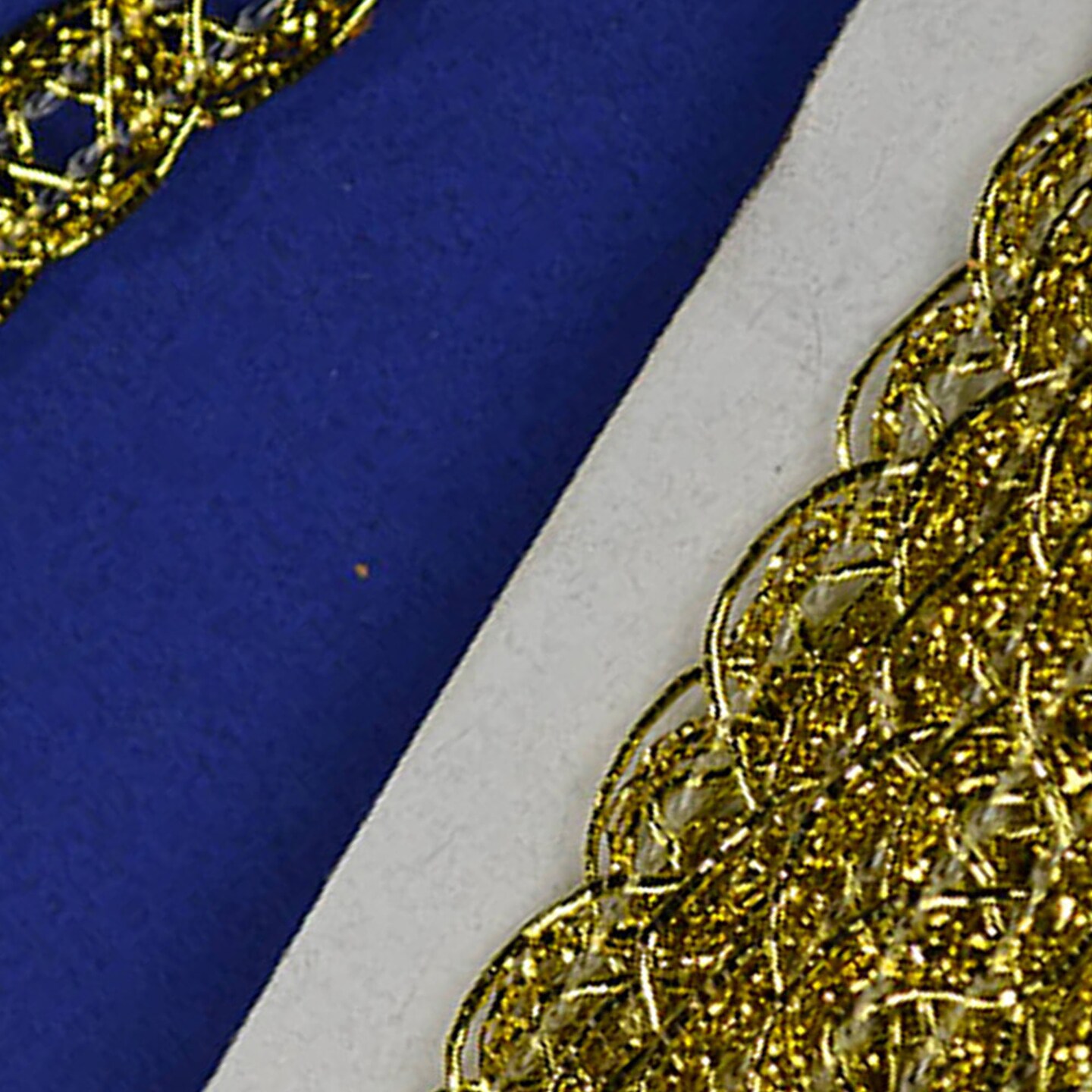 3/8&#x22; x 15 Yards Gold Trim 5 Packs Metallic Chain Braid Trim
