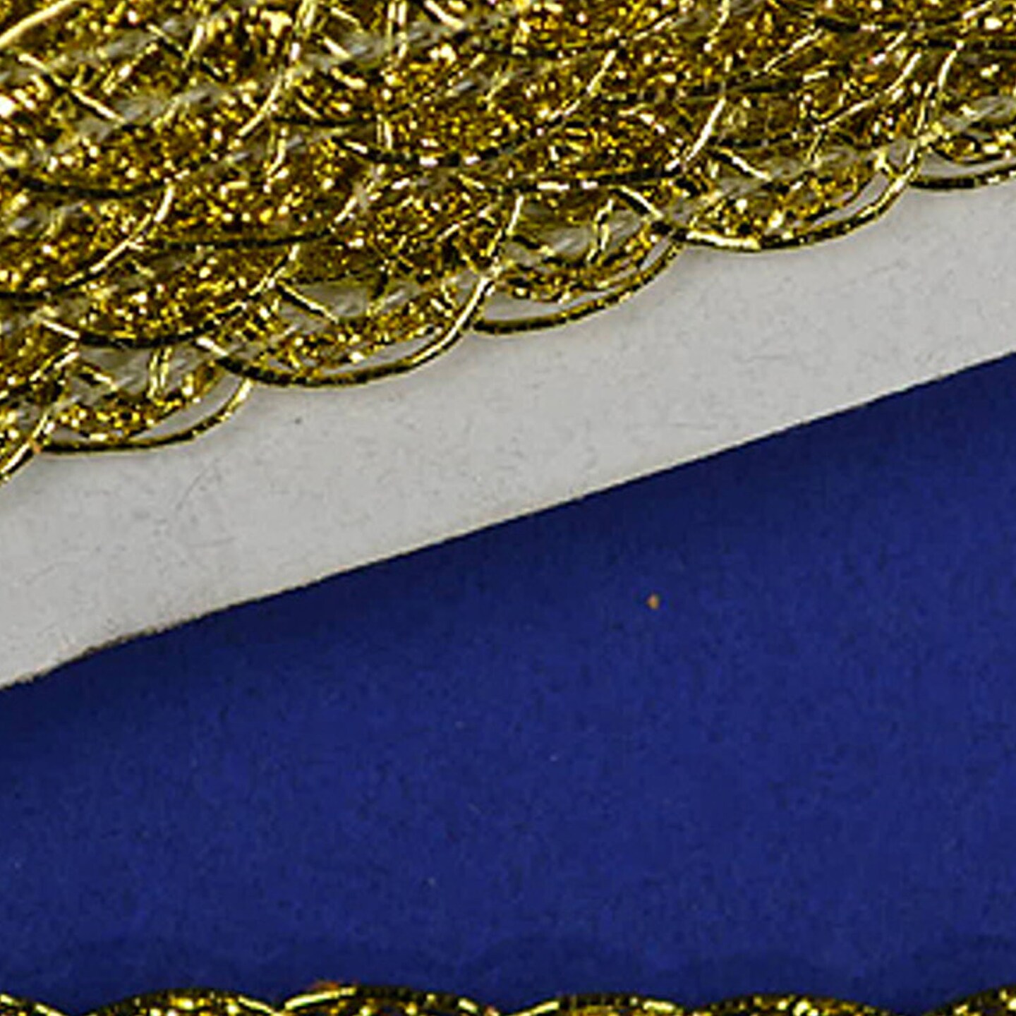 3/8&#x22; x 15 Yards Gold Trim 5 Packs Metallic Chain Braid Trim