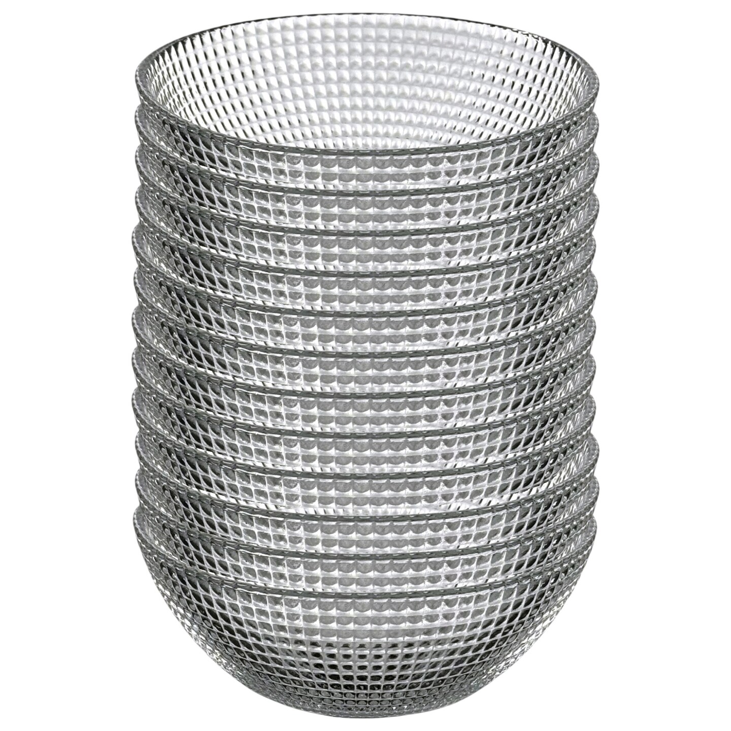 Decorative Lead-Free Glass Bowl Microwave and Dishwasher Safe