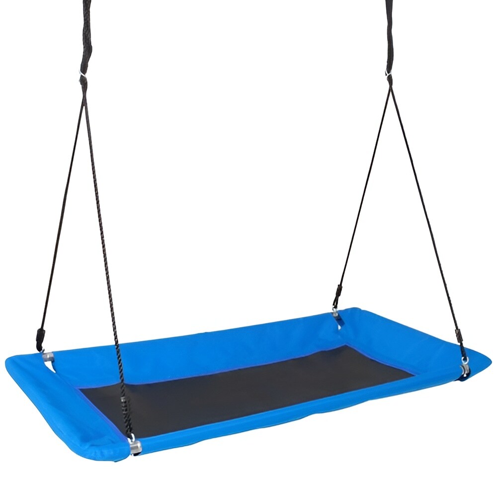 Blue 900D Oxford Tree Swing with Steel Frame, 700lb Kids Platform