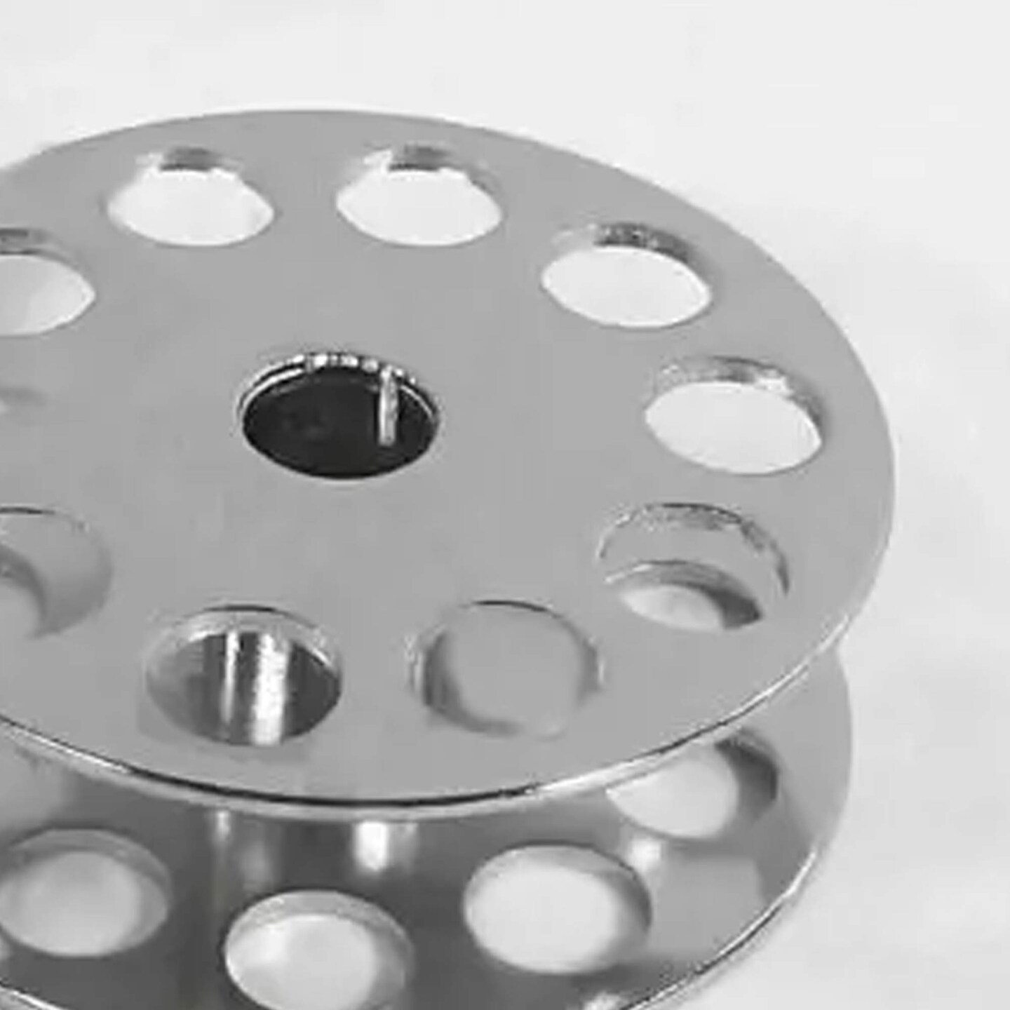 Extra Large Sewing Machine Bobbin with Holes for Consew Machines #70141 Heavy Duty Steel