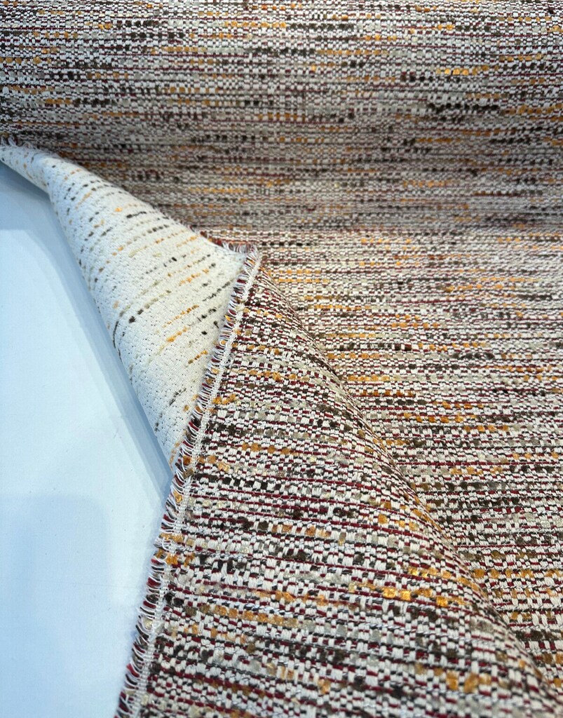 1 Yard Upholstery Chenille Tweed Fabric 61% Polyester 36% Cotton 3% Linen 56 Inch Width