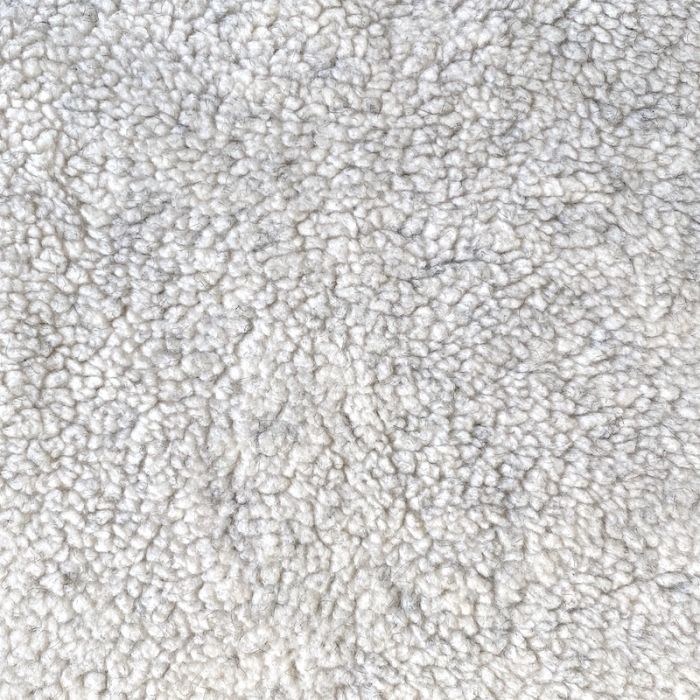 Solid Cream Berber Sherpa Fleece Fabric | By the Yard