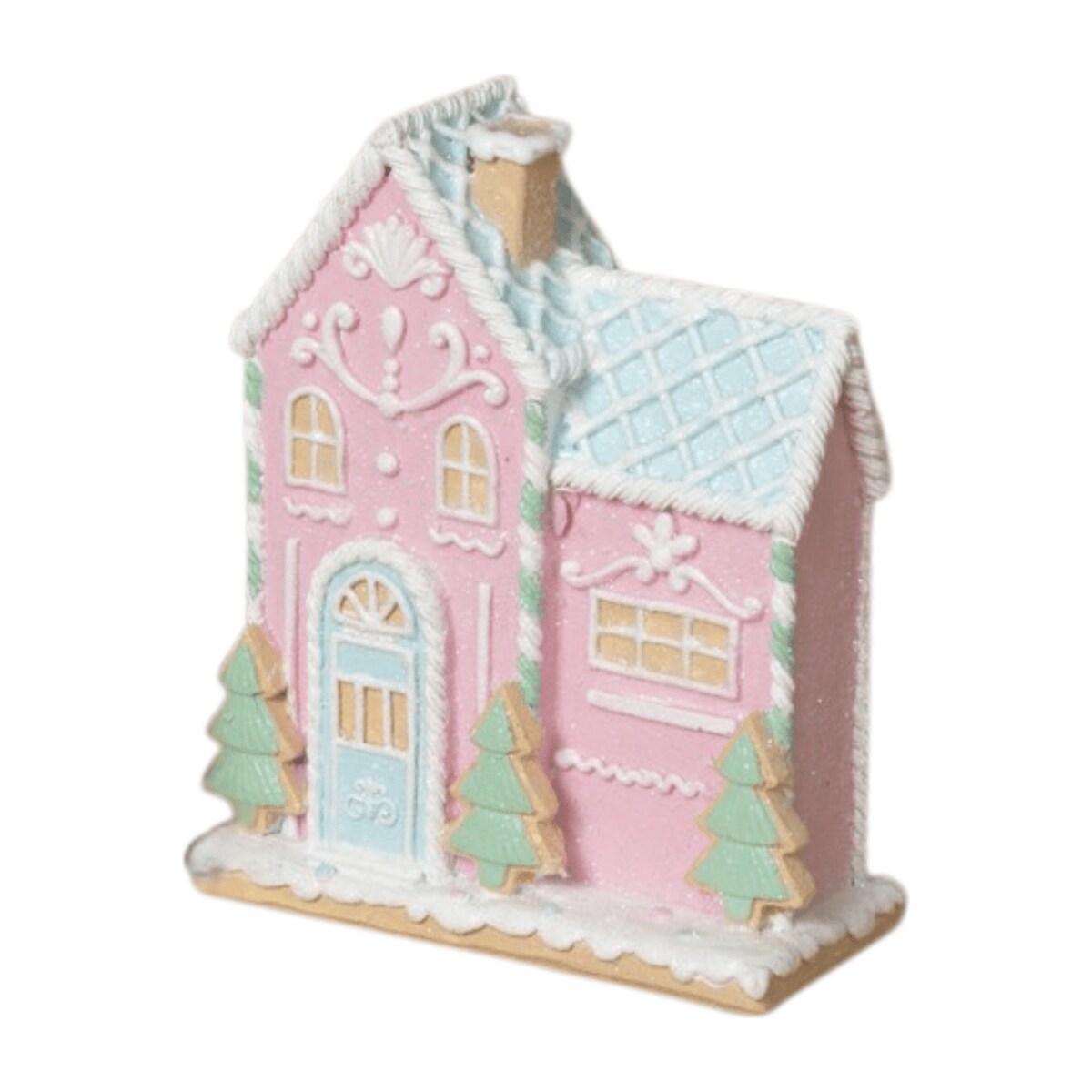 5&#x22; Glitter Holiday Ice Cream House