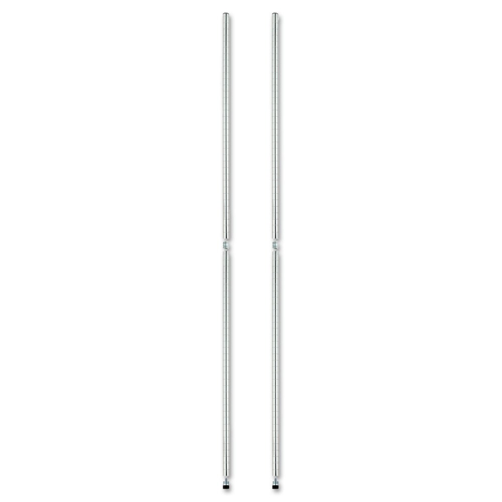 Alera 36 in. Stackable Posts for Wire Shelving - Silver (4/Pack)