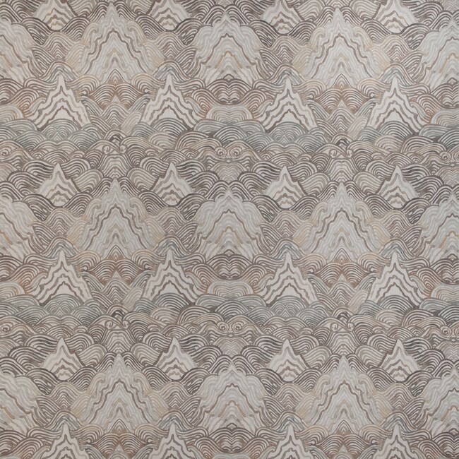 1 Yard Modern Abstract Printed Linen Drapery Fabric 100 Percent Premium Quality
