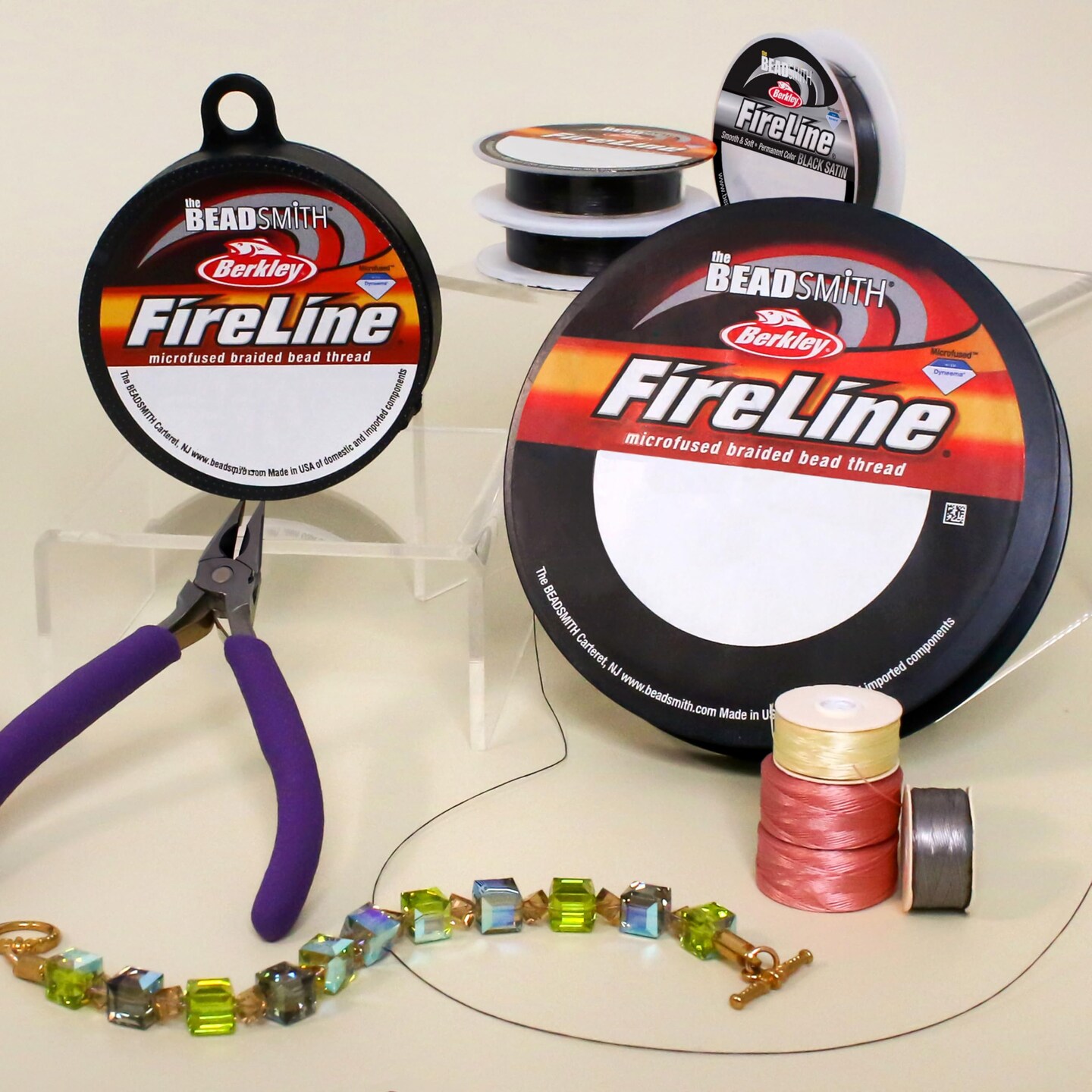 The Beadsmith Fireline by Berkley &#x2013; Micro-Fused Braided Thread