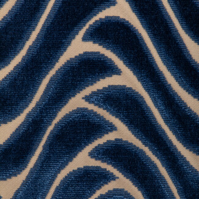 1 Yard Abstract Geometric Velvet Upholstery Fabric Spun Viscose Cotton Blend for Home