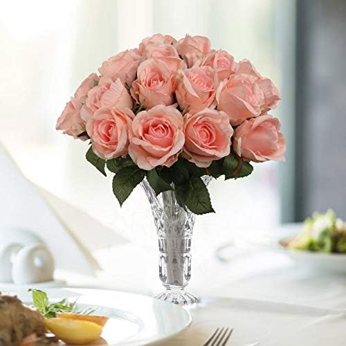 Rose Revival: 20" Silk Pink Rose Bud Stem - 12 Piece Set - Perfect for Spring and Summer Celebrations and Festivals