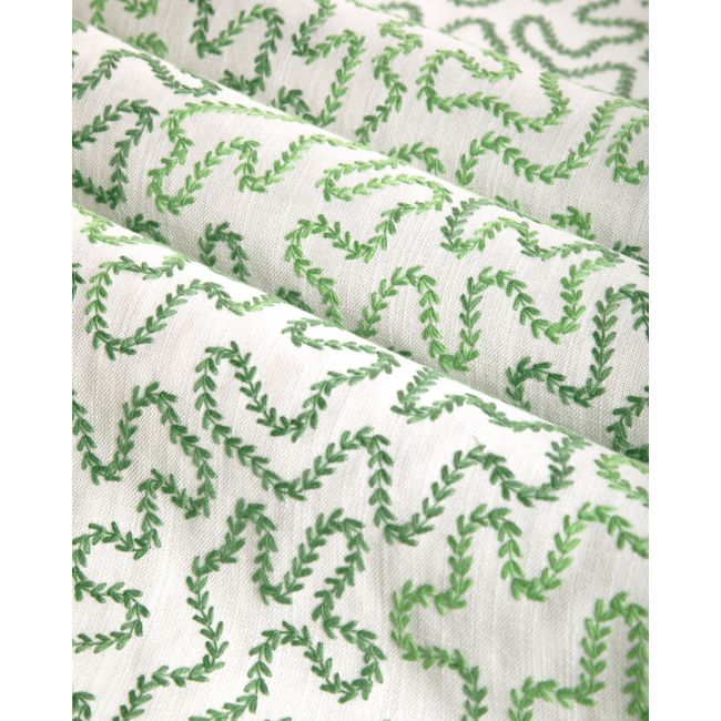 1 Yard Embroidered Polyester Cotton Fabric