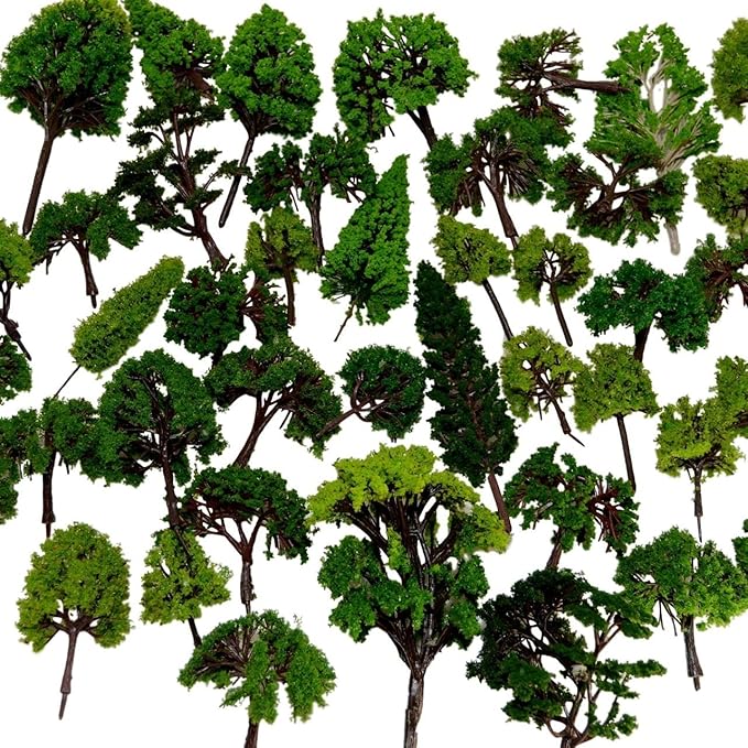 Miniature Trees for Models, Resin, and Crafts - 10ct